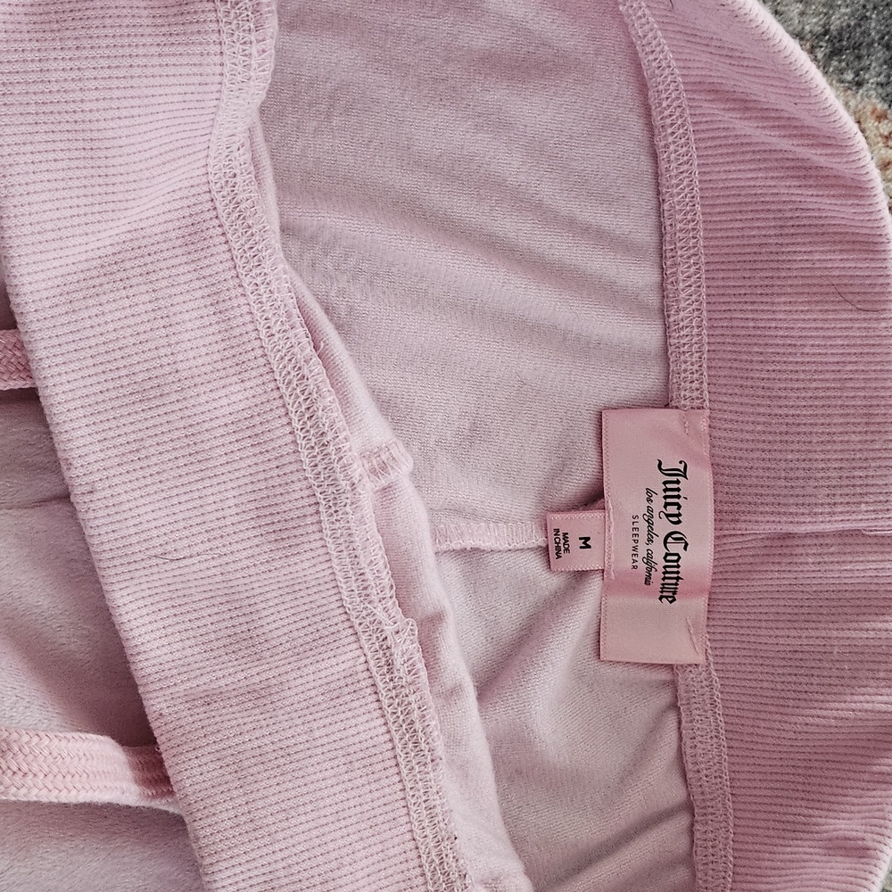 Women's Intimates Velour Lounge Pants - White, Pink, and Purple - Picture 3 of 8